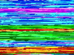 a close up of a computer screen with colorful lines at Holiday Home Inkeri by Interhome in Holiseva