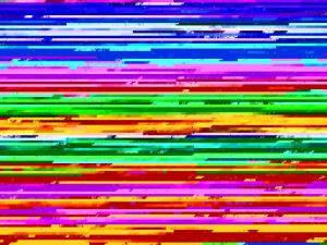a colorful computer screen with many different colored lines at Holiday Home Noukatti by Interhome in Lahdenperä