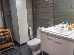 a bathroom with a toilet and a sink at Holiday Home Levin stara c11 by Interhome in Levi +4 photos