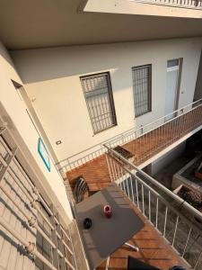an overhead view of a staircase in a building at Santa Rita Home in Novara