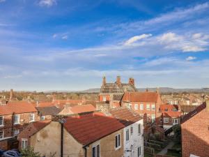 a view of a city with roofs at 1 Castle Terrace in Thirsk