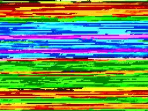 a close up of a computer screen with colored lines at Holiday Home Golfväylä 3b - golf-osakkeen käyttöoikeus by Interhome in Levi