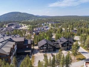 an aerial view of a town with trees and buildings at Holiday Home Levin stara a03 by Interhome in Levi