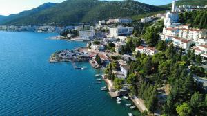 an aerial view of a town on the water at Apartment Bocca in Neum