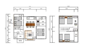 a floor plan of a building at Biei Sakura Stay in Biei +73 photos
