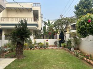 a yard in front of a house at Smriti- loving memories in Jaipur