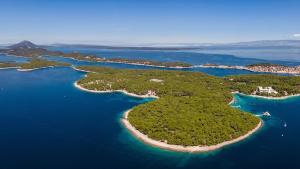 an island in the middle of the water at David in Mali Lošinj