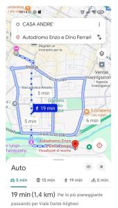 a map of the city of dublin and a map of sidx sidx at Casa André Imola in Imola