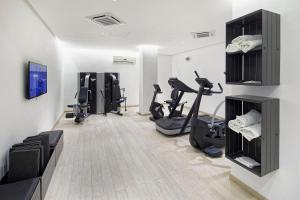Fitnesa centrs un/vai fitnesa iespējas naktsmītnē Hotel Parco Smeraldo Terme