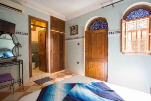 Letto o letti in una camera di Riad Saad