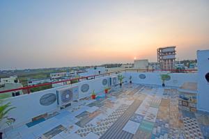 a view from the roof of a building at SRK Residency in Pūrnānkuppam