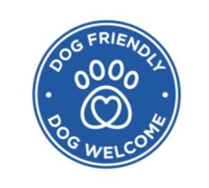 a blue circle with a sign that reads roberto francisco cocoa welcome at Seascape - caravan next to Fantasy Island Ingoldmells, 2 dogs max - East Coast Holidays in Ingoldmells