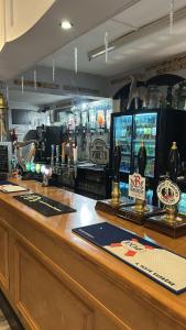 a bar in a pub with a counter top at Withamside Country Park in Boston