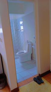a bathroom with a toilet and a sink at Pendo suite in Nairobi