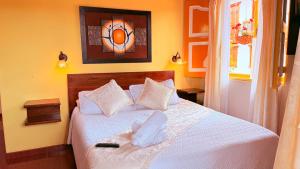 a bedroom with a white bed in a room at Casa Salento in Salento +85 photos