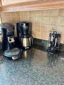 a coffee maker sitting on top of a counter at 't Reigergoed in Ichtegem