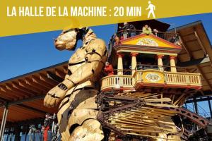 a sign that reads la halle die la machine min at La navette spatiale - Aventure - Espace - Clim - Parking in Toulouse