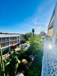 a view from the balcony of a building with a swimming pool at بوابة الشمس 2 in Agadir