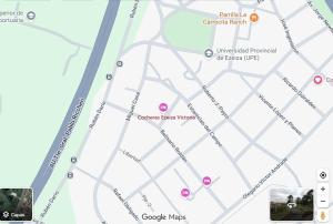 a map of google maps with the approximate location of copley park at Cocheras Ezeiza Victoria in Ezeiza +12 photos