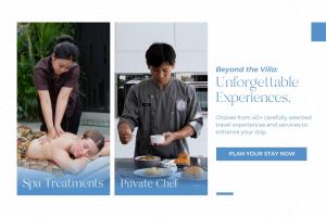 two pictures of a man and a woman preparing food at Bloom Resort Bali by BaliSuperHost in Canggu