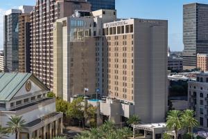 a view of a city skyline with tall buildings at DoubleTree by Hilton New Orleans in New Orleans