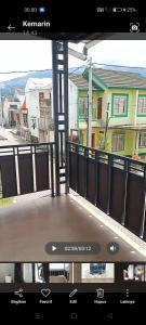a view of a house from a balcony at Kulla villa dieng in Wonosobo