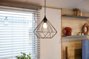 a pendant light hanging in a room with a window at Host & Stay - Long View Lodge in Felton +18 photos