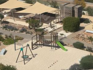 an aerial view of a playground with a swing at Casa Paraiso in Cartagena