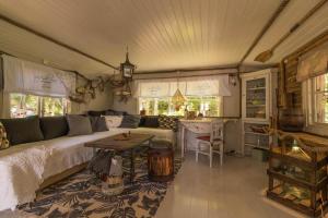 a living room with a couch and a table at BLE849-Ronneby-Rustorpsvaegen-1 in Ronneby
