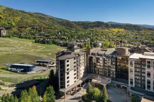 an aerial view of a building with a park at Sheraton Steamboat Resort Villas in Steamboat Springs