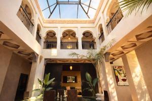 a view of the lobby of a building with a ceiling at Private Riad Alemania in Marrakesh - Pool - Rooftop in Marrakesh