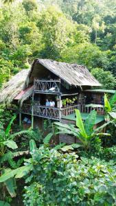 a house in the middle of a forest at Finca La Selvita Chocolate experience in Buritaca