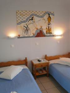 Letto o letti in una camera di Villa Stella