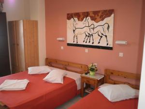 Letto o letti in una camera di Villa Stella