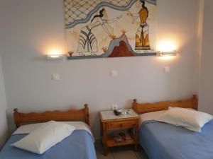 Letto o letti in una camera di Villa Stella