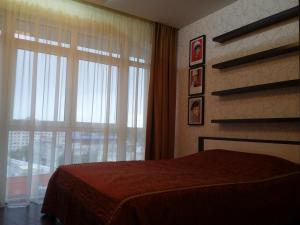 
Кровать или кровати в номере Apartment Park Gorkogo
