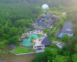 an aerial view of a house with a swimming pool at BB Luxury Villa in Phuket