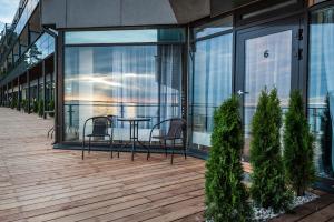Balkón nebo terasa v ubytování Pirita Beach Apartments & SPA