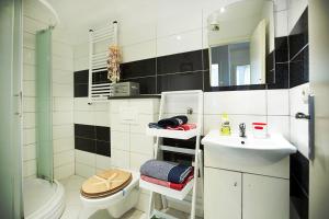 Kuchyň nebo kuchyňský kout v ubytování Apartment Roko