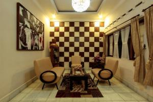 Χώρος καθιστικού στο Griya Langen Guesthouse