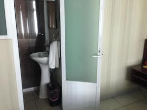 Koupelna v ubytování Hotel Plaza Sahuayo