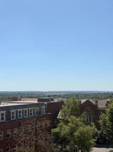 a view of the campus from the roof of the building at Grace House in St. Albans