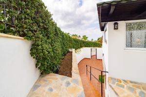 an ivy grows up the side of a white building at Sierra Blanca Bungalow in Marbella