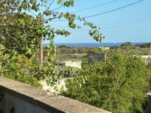 a view of the ocean from the balcony of a house at terrazza acquaviva in Marittima +8 photos