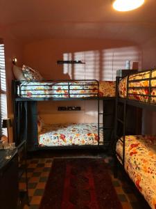 a room with two bunk beds in a room at BOHOSTEL in Macclesfield +8 photos