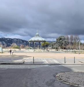a park with a gazebo in the middle of a street at Le Grand Briand - Champ de Mars in Valence +34 photos