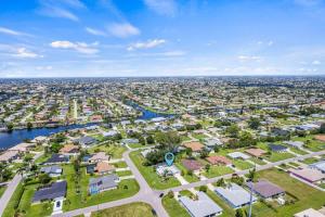 an aerial view of a suburb with houses at Villa Yvonne in Cape Coral
