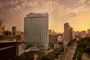 a view of a tall building in a city at The Westin Seoul Parnas in Seoul +132 photos