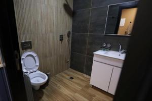 a bathroom with a toilet and a sink at להנות מהטבע שמס in Majdal Shams +13 photos