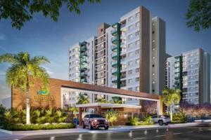 an artist rendering of a planned apartment complex at Beira Mar Apartment Aracaju in Aracaju